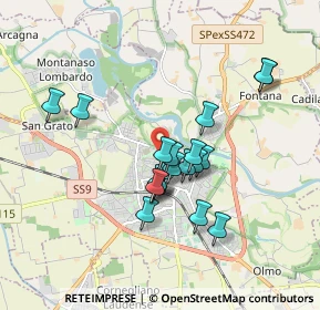 Mappa Via Vincenzo Monti, 26900 Lodi LO, Italia (1.4625)