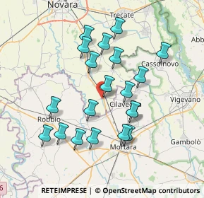 Mappa Via Madre Teresa di Calcutta, 28071 Borgolavezzaro NO, Italia (6.8695)