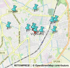 Mappa 27029 Vigevano PV, Italia (0.82273)