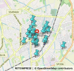 Mappa 27029 Vigevano PV, Italia (0.5925)