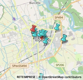 Mappa 27029 Vigevano PV, Italia (1.21545)