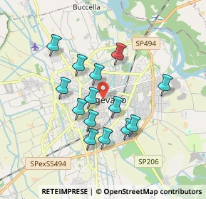 Mappa 27029 Vigevano PV, Italia (1.52786)