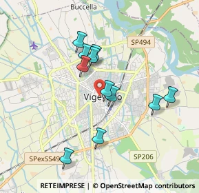 Mappa 27029 Vigevano PV, Italia (1.61545)