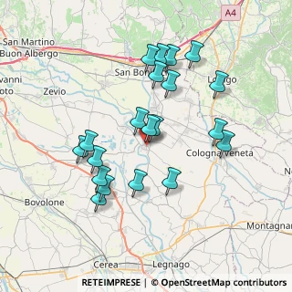 Mappa Via Roma, 37041 Albaredo D'adige VR, Italia (7.035)