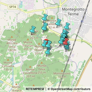 Mappa Via Scagliara, 35036 Montegrotto Terme PD, Italia (0.74167)