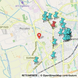 Mappa Via Olmi, 27029 Vigevano PV, Italia (1.3305)