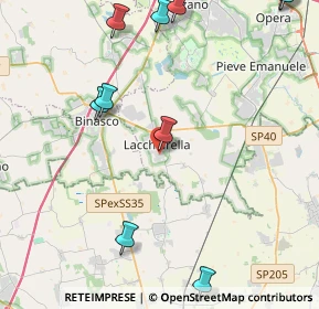 Mappa Via Privata Bruno Buozzi, 20084 Lacchiarella MI, Italia (5.95545)