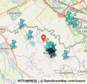 Mappa Cascina Quartiago, 27010 Bascapè PV, Italia (1.646)
