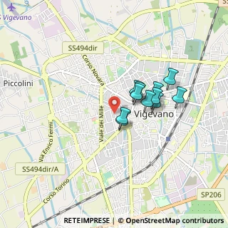Mappa Via L. Vandone, 27029 Vigevano PV, Italia (0.62455)