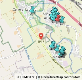 Mappa Strada Provinciale 17 KM 5, 20070 Cerro al Lambro MI, Italia (1.099)