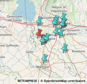 Mappa Località Corte Pisana, 37060 Mozzecane VR, Italia (11.41333)