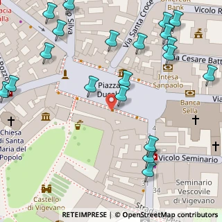 Mappa Piazza Ducale, 27029 Vigevano PV, Italia (0.091)