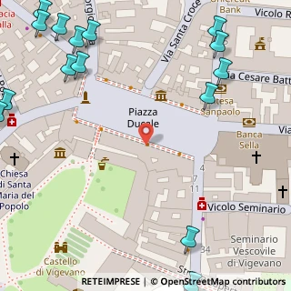 Mappa Piazza Ducale, 27029 Vigevano PV, Italia (0.127)