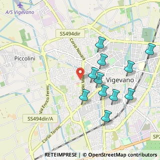 Mappa Via N. Bixio, 27029 Vigevano PV, Italia (0.98091)