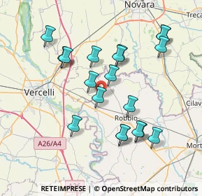 Mappa Via Casc. Borghesa, 27030 Confienza PV, Italia (7.35158)