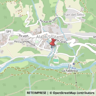 Mappa Via Circonvallazione, 29, 10070 Ala di Stura, Torino (Piemonte)