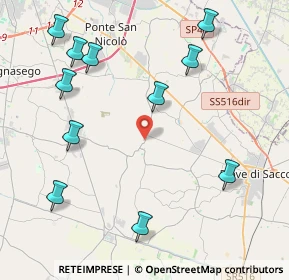 Mappa Via Tommaso Albinoni, 35020 Polverara PD, Italia (5.00727)