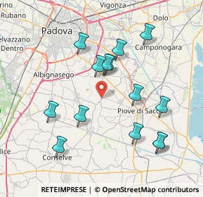 Mappa Via Tommaso Albinoni, 35020 Polverara PD, Italia (7.64714)