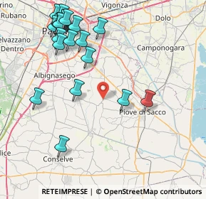 Mappa Via Tommaso Albinoni, 35020 Polverara PD, Italia (9.821)