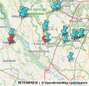 Mappa Via Giuseppe Garibaldi, 27022 Casorate Primo PV, Italia (9.549)