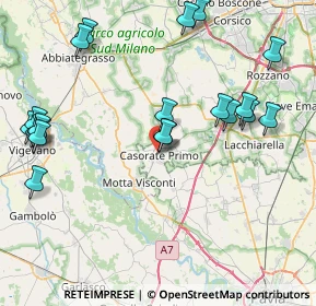 Mappa Via Giuseppe Garibaldi, 27022 Casorate Primo PV, Italia (9.672)