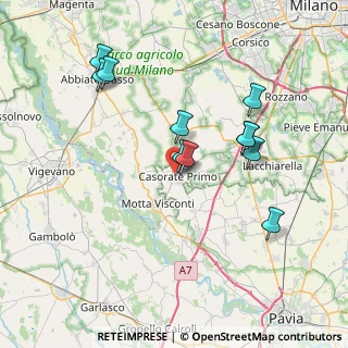 Mappa Via Capo di Vico, 27022 Casorate Primo PV, Italia (7.24)