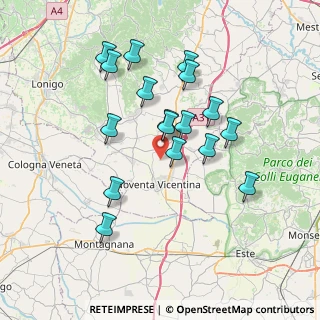 Mappa Via Giotto, 36025 Noventa Vicentina VI, Italia (6.76118)
