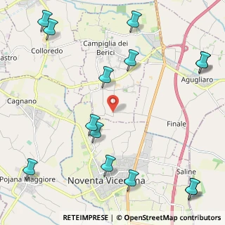 Mappa Via Giotto, 36025 Noventa Vicentina VI, Italia (3.01429)