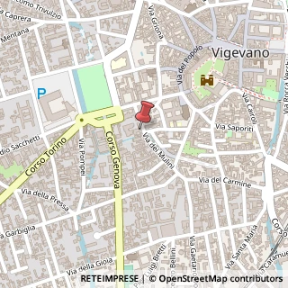 Mappa Via dei Mulini, 11, 27029 Vigevano, Pavia (Lombardia)