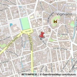 Mappa Via dei Mulini, 19, 27029 Vigevano, Pavia (Lombardia)