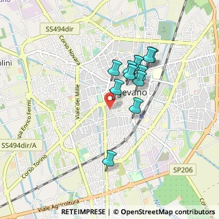 Mappa Via Mulini, 27029 Vigevano PV, Italia (0.72833)