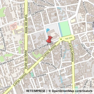 Mappa Via E. Sacchetti, 12, 27029 Vigevano, Pavia (Lombardia)