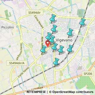 Mappa Via Giuseppe Ottone, 27029 Vigevano PV, Italia (0.75182)