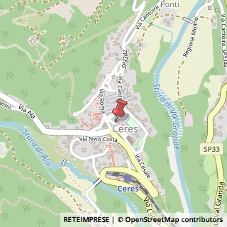 Mappa Piazza Municipio, 18, 10070 Ceres, Torino (Piemonte)