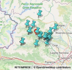 Mappa Piazza Europa, 10070 Ceres TO, Italia (9.834)
