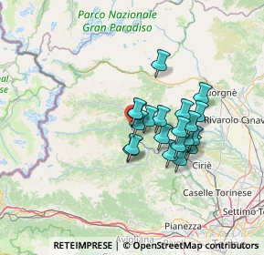 Mappa Piazza Europa, 10070 Ceres TO, Italia (9.992)