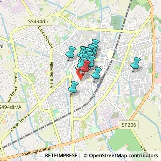 Mappa Via Costa, 27029 Vigevano PV, Italia (0.49167)