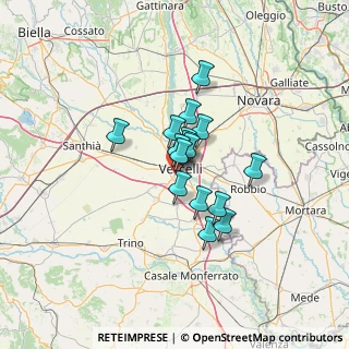 Mappa Via Trino, 13100 Vercelli VC, Italia (8.3375)
