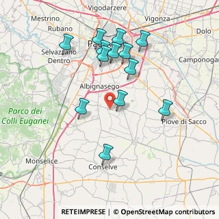 Mappa Via Casalserugo, 35020 Maserà di Padova PD, Italia (7.55231)