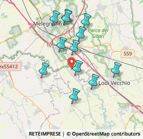Mappa Via Melegnano, 26852 Casaletto Lodigiano LO, Italia (3.47917)