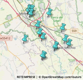 Mappa Via Melegnano, 26852 Casaletto Lodigiano LO, Italia (3.87722)