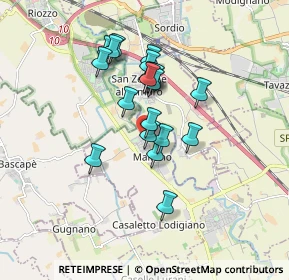 Mappa Via Melegnano, 26852 Casaletto Lodigiano LO, Italia (1.367)