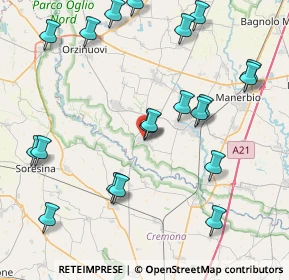 Mappa 25027 Quinzano d'Oglio BS, Italia (9.5375)