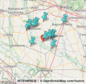 Mappa 25027 Quinzano d'Oglio BS, Italia (10.1325)