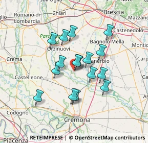 Mappa 25027 Quinzano d'Oglio BS, Italia (10.99813)