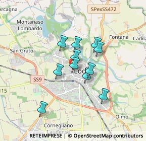 Mappa Viale Dalmazia, 26900 Lodi LO, Italia (1.25364)