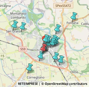 Mappa Viale Dalmazia, 26900 Lodi LO, Italia (1.2895)