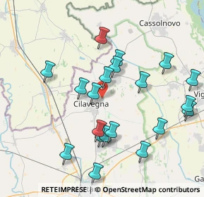 Mappa Cilavegna, 27024 Cilavegna PV, Italia (4.0715)