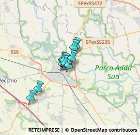 Mappa Via Finoli Bassiano, 26900 Lodi LO, Italia (1.81364)