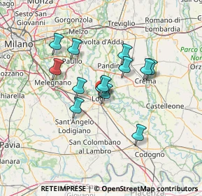 Mappa Via Finoli Bassiano, 26900 Lodi LO, Italia (10.70538)